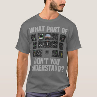 Funny Pilot Design for Men Airline T-shirt