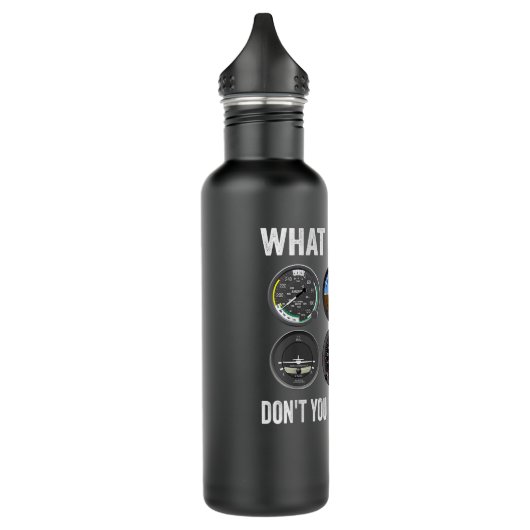 Funny Pilot Design for Men Airline  Waterfles (Links)