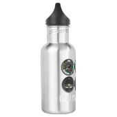 Funny Pilot Design for Men Airline  Waterfles (Links)