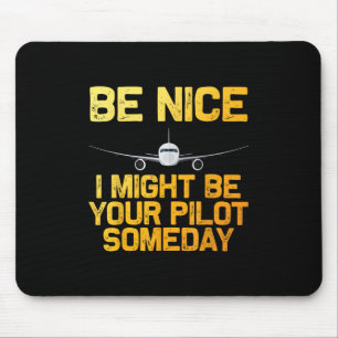 Funny Pilot Design for Men Women Aviation Airplane Muismat