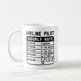 Funny Pilot Hourly Rate Koffiemok