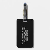 Funny Pilot Skull Airplanes Pirate Humor | Aangepa Bagagelabel (Achterkant verticaal)