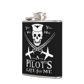 Funny Pilot Skull Cross Airplanes Pirate Humor Heupfles (Links)