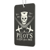 Funny Pilot Skull Cross Airplanes Pirate Humor Luchtverfrisser (Links)
