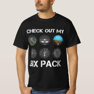 Funny Pilot Top Airplane Six Pack Vliegtuigen