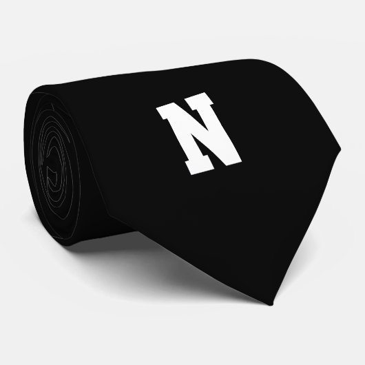 Funny Pimpin Black en White Novelty  Stropdas (Opgerold)