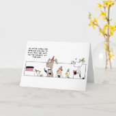 Funny Pin the Tail Birthday Kaart (Gele Bloem)