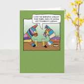 Funny Pinata over de ziekte van Birthday Kaart (Gele Bloem)