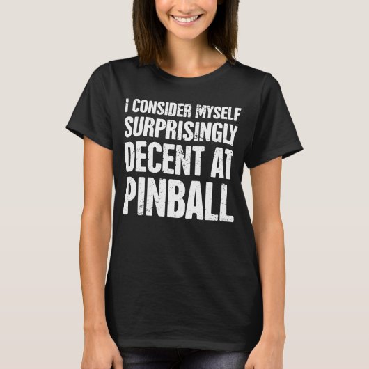 Funny Pinball Machine Collect Classic Pinball T-shirt (Voorkant)