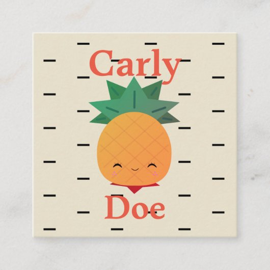 Funny pineappel visitekaartjes (Voorkant)