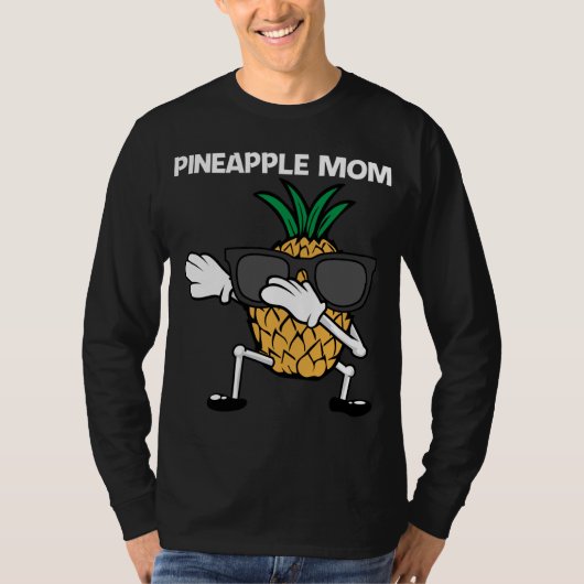 Funny Pineapple Art for Mam Moeder Fruit Summer Lo T-shirt (Voorkant)