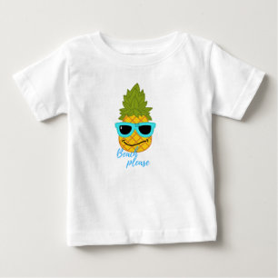 Funny Pineapple Chilling with Summer Sunbril