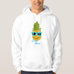 Funny Pineapple Chilling with Summer Sunbril Hoodie
