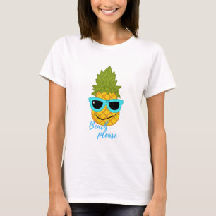 Funny Pineapple Chilling with Summer Sunbril T-shirt