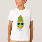 Funny Pineapple Chilling with Summer Sunbril T-shirt (Voorkant)