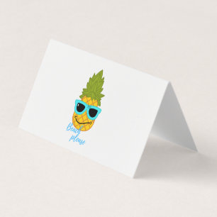 Funny Pineapple Chilling with Summer Sunbril Visitekaartje