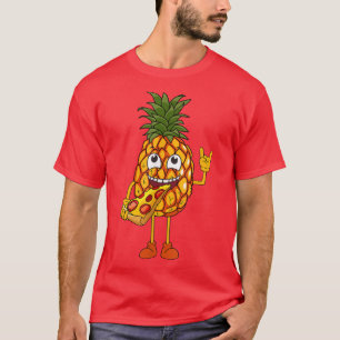 Funny Pineapple Eating Pizza T-Shirt