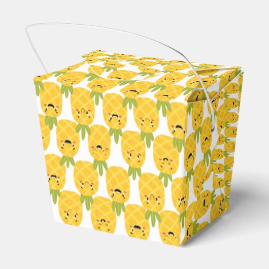 Funny Pineapple Favor Box Bedankdoosjes (Achterkant)