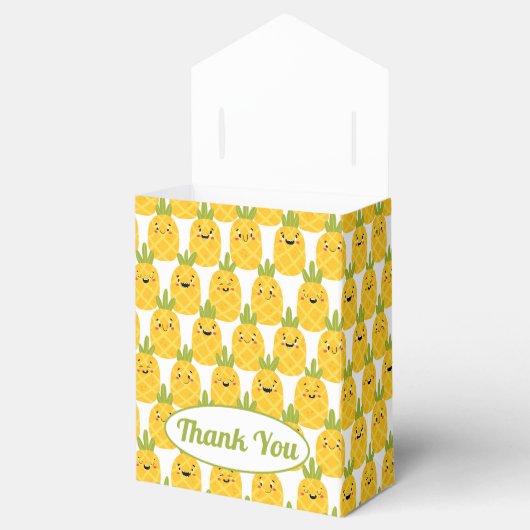 Funny Pineapple Favor Box Bedankdoosjes (Geopend)