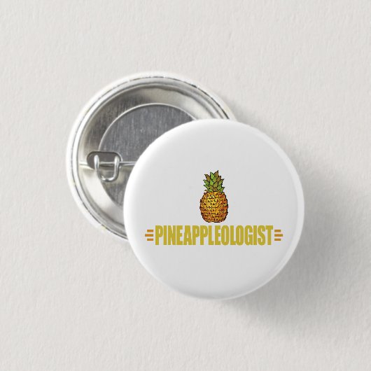 Funny Pineapple Lover Ronde Button 3,2 Cm (Voorkant /achterkant)