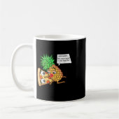 Funny pineapple op Pizza Koffiemok (Links)