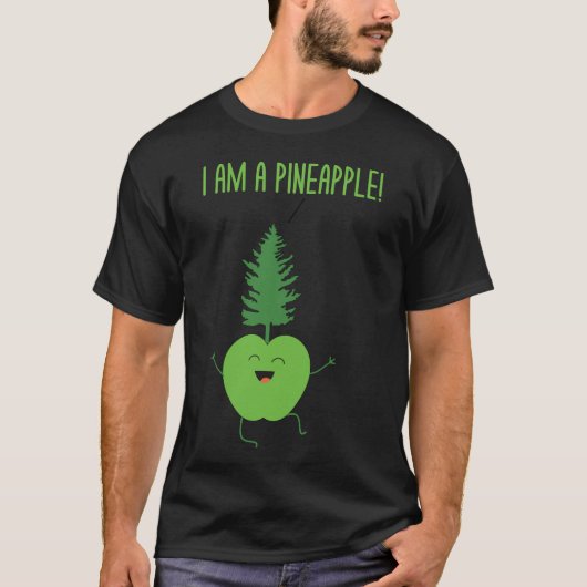 Funny Pineapple Pun Dad Jokes - Ik ben een ananas T-shirt (Voorkant)