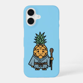 Funny Pineapple Sensei Master Samurai Illustration iPhone 16 Hoesje