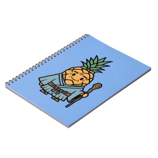 Funny Pineapple Sensei Master Samurai Illustration Notitieboek (Linkerzijde)