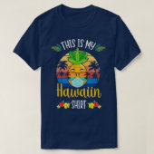 Funny Pineapple Summer Vacking Beach Dit is mijn H T-shirt (Design voorkant)