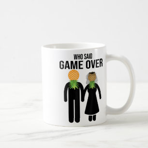 Funny Pineapple Swinger Gift Wedding Bride Groom Koffiemok