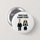 Funny Pineapple Swinger Gift Wedding Bride Groom Ronde Button 5,7 Cm (Voorkant /achterkant)