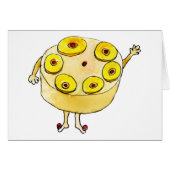 Funny Pineapple Upside Down Cake Quirky Cute Humor (Voorkant Horizontaal)