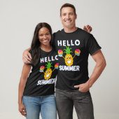 Funny Pineapples Hallo Summer Pineapple Mam Pap Bo T-shirt (Unisex)
