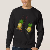 Funny Pineapples Swinging Lover Cute Swinger Men W Trui (Voorkant)