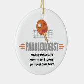 Funny Ping Pong Keramisch Ornament (Rechts)