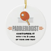 Funny Ping Pong Keramisch Ornament (Voorkant)