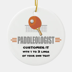 Funny Ping Pong Keramisch Ornament