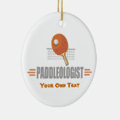 Funny Ping Pong Lover Keramisch Ornament (Rechts)