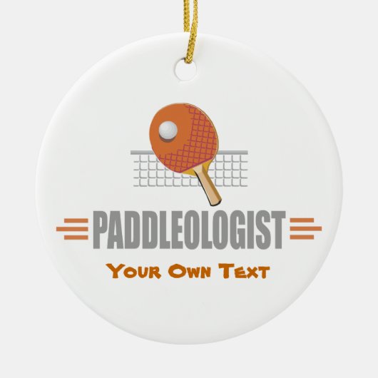 Funny Ping Pong Lover Keramisch Ornament (Voorkant)