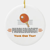 Funny Ping Pong Lover Keramisch Ornament (Achterkant)