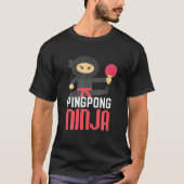 Funny Ping Pong Ninja Table Tennis T-shirt (Voorkant)