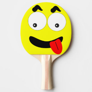 Funny Ping Pong Paddle Face Tafeltennisbatje