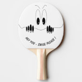 Funny Ping Pong Paddle met Playful Eyes - Smile Tafeltennisbatje (Achterkant)