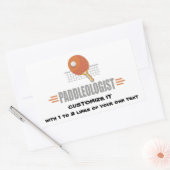 Funny Ping Pong Rechthoekige Sticker (Envelop)