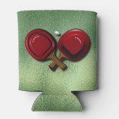 Funny ping pong Table Tennis Paddle met ovalen Bal Blikjeskoeler (Achterkant)