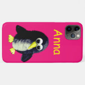 Funny pinguin, gepersonaliseerd bagagelabel Case-Mate iPhone case (Achterkant (horizontaal))