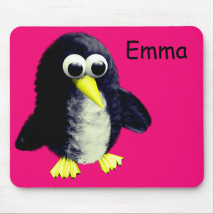 Funny pinguin, gepersonaliseerd muismat