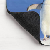 Funny pinguin op ijsfoto muismat (Hoek)