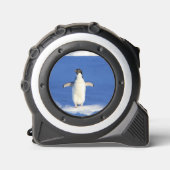 Funny pinguin op ijsfoto rolmaat (Voorkant)