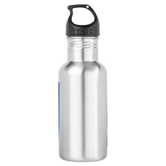 Funny pinguin op ijsfoto waterfles (Achterkant)